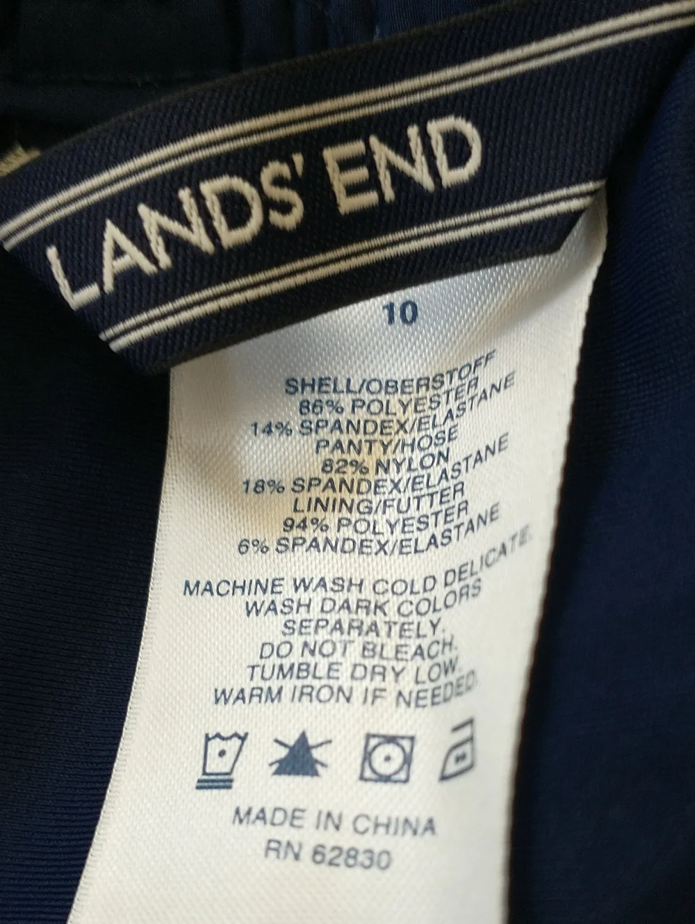 NWOT Lands' End Quick Dry Board Swim Shorts With Liner 4.5